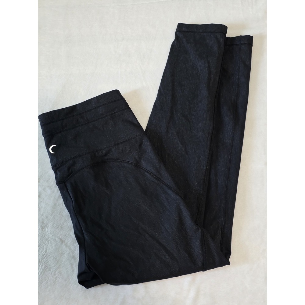 Zyia Active Womens 6-8 Black Pocket Drawstring Luxe 7/8 24" Legging Pant
